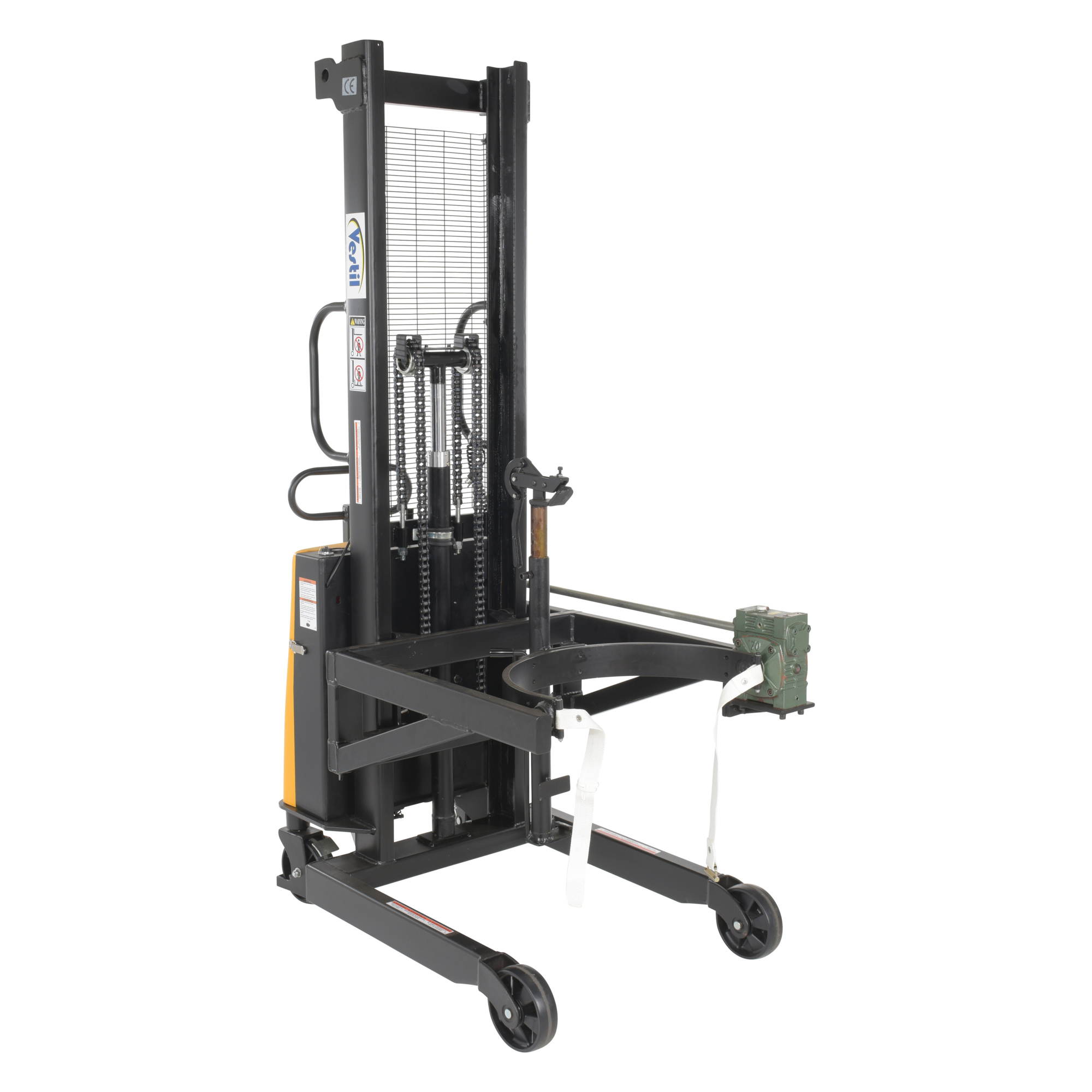 Vestil DC Powered Drum Lifter/Rotator/Transporter - 550 lb Capacity, Multiple Gallon Drum Size, Model# DRUM-LRT-DC
